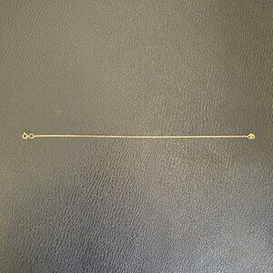 14K Solid Gold Dainty Bracelet - 7 Inches